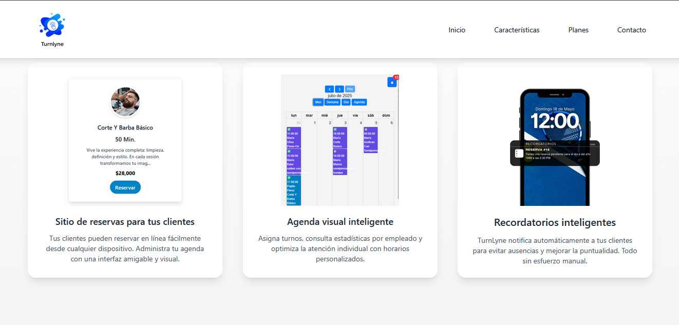 Turnlyne - Plataforma Web